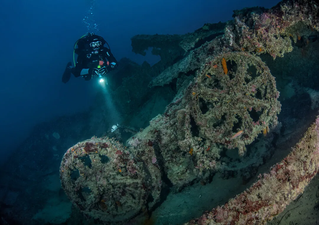 Wreck Diving — Ausbildung an der Tauchbasis Goitzsche